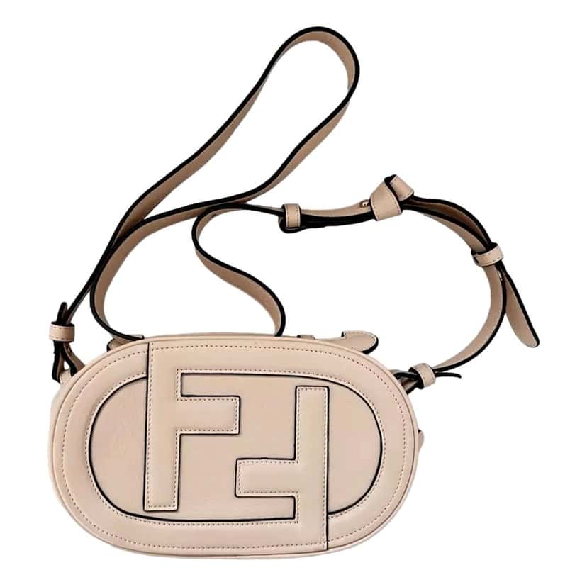 Fendi Fendi O’Lock Mini Shoulder Crossbody Bag Light Rose Pink Calfskin Pink Leather Never worn - Back View