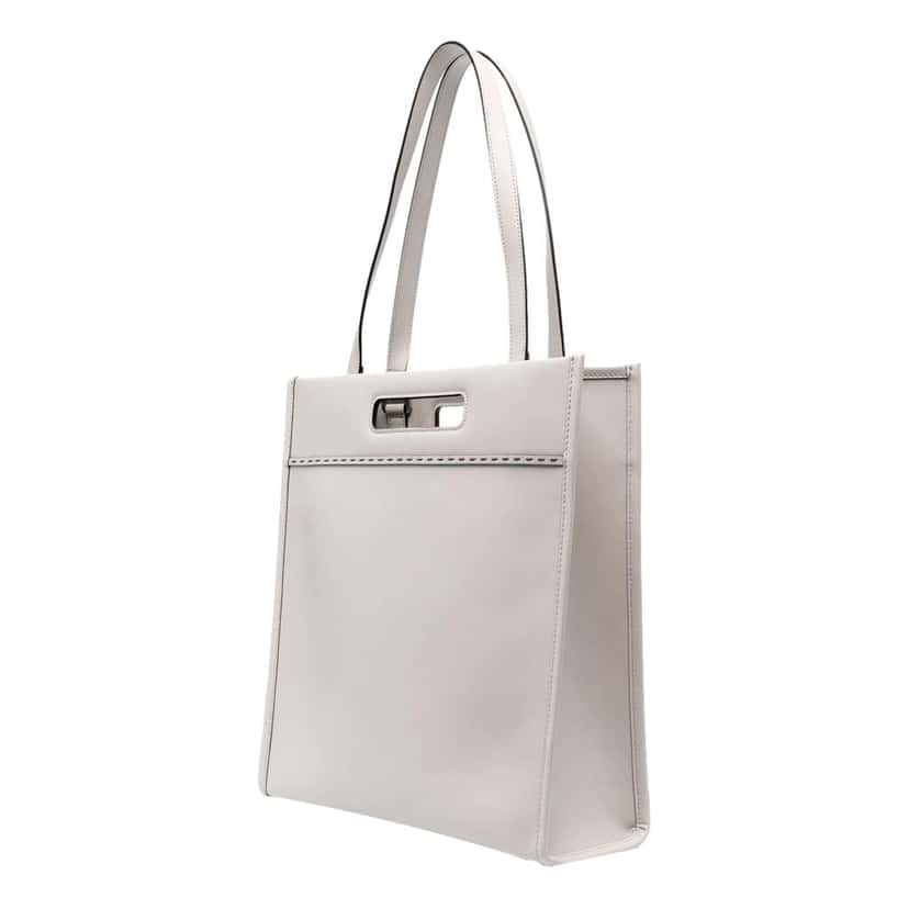 Fendi Fendi Roma Ghiaia Calf Leather Tote Bag White Leather Never worn - Inside View
