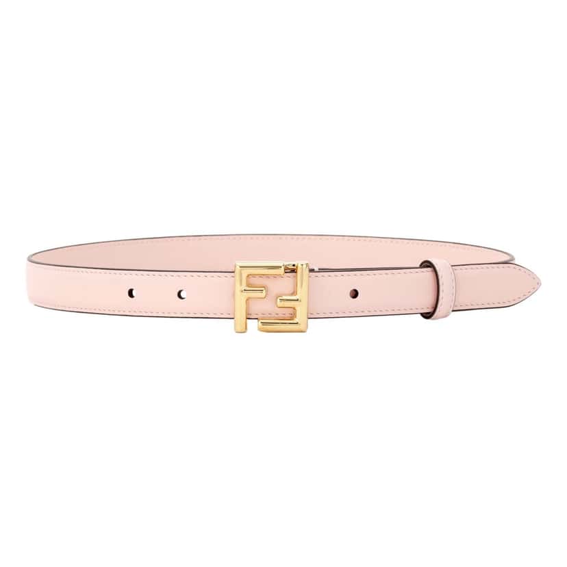Fendi Fendi FF Confeto Pink Calfskin Leather Belt size 85 Pink Leather Never worn - Front View
