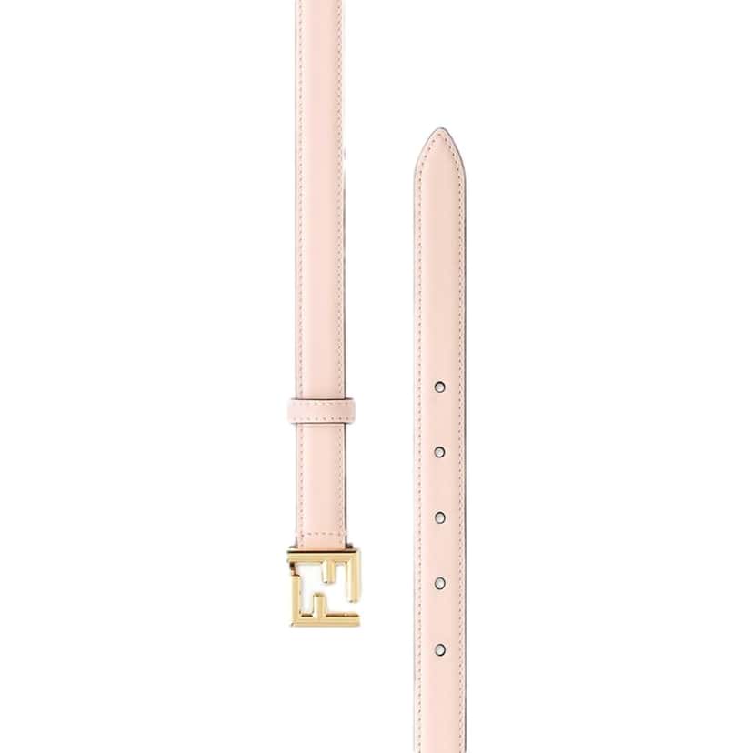 Fendi Fendi FF Confeto Pink Calfskin Leather Belt size 85 Pink Leather Never worn - Back View