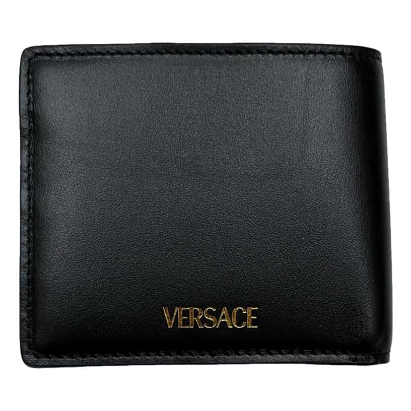 Versace Versace La Medusa Black Calfskin Leather Bifold Wallet Black Leather Never worn - Box View