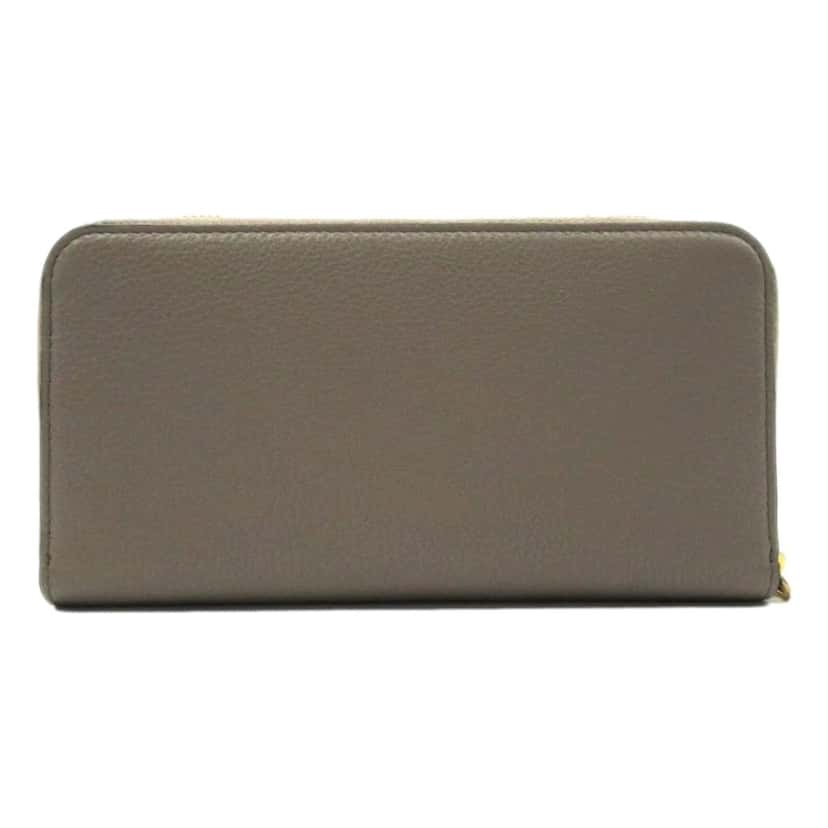 Prada Prada Continental Zip-Around Wallet Saffiano Leather Argilla Grey Other Leather Never worn - Inside View