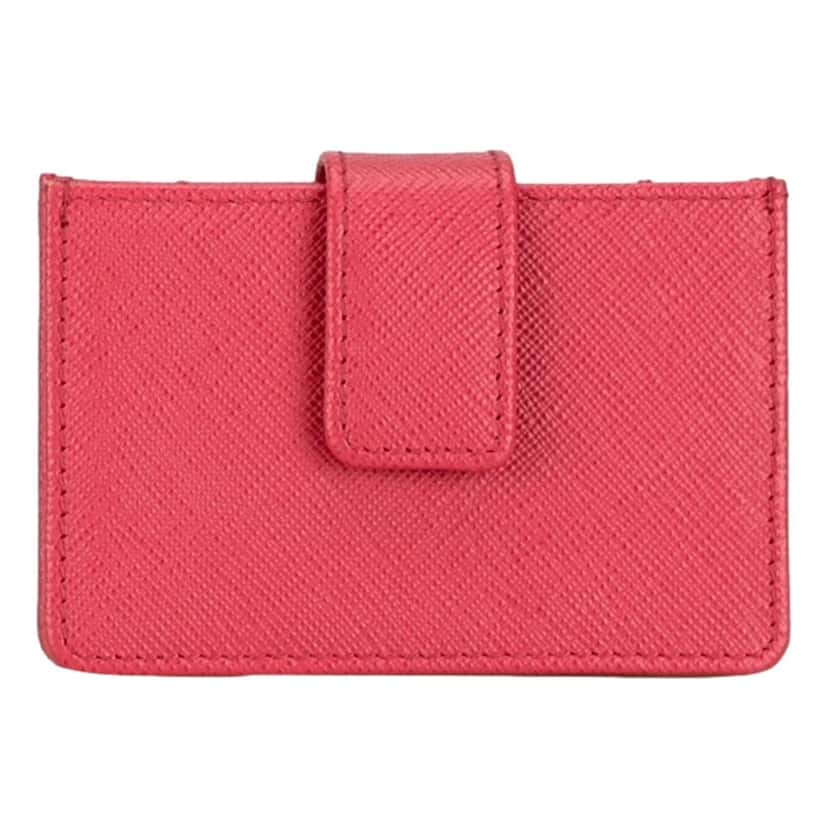 Prada Prada Saffiano Leather Card Case Wallet Accordion Peonia Pink Pink Leather Never worn - Inside View