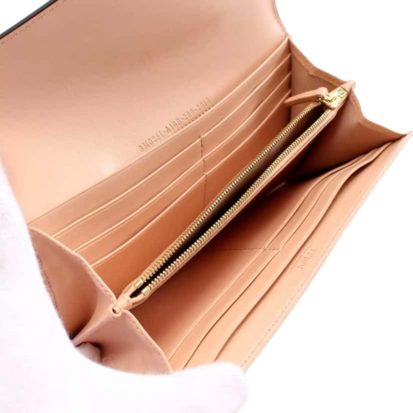 Fendi Fendi F Is Fendi Leather Long Envelope Womens Wallet Light Rose Beige Pink Pink Leather Never worn - Box View