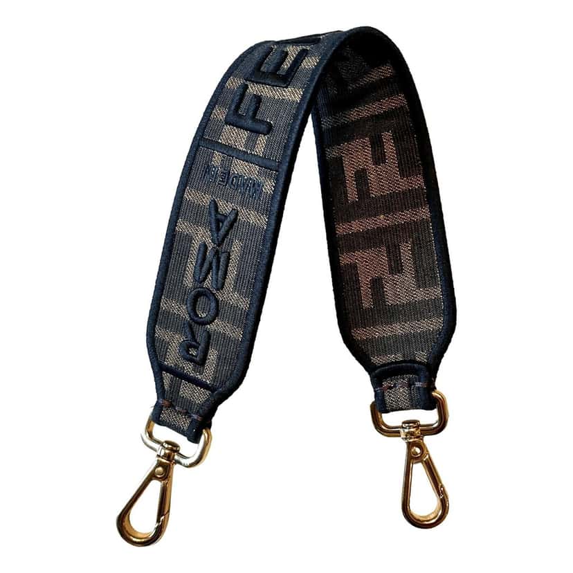 Fendi Fendi Roma Amor Embroidered Zucca Canvas Brown Mini Strap Brown Canvas Never worn - Front View