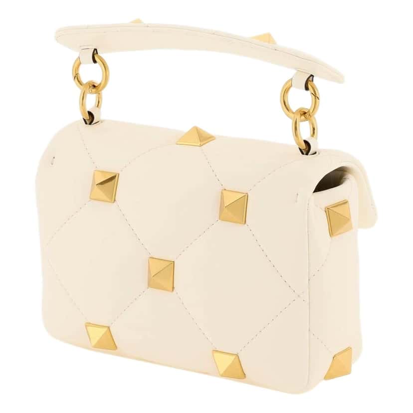 Valentino Garavani Valentino Garavani Roman Stud Small Crossbody Bag Ivory Nappa Leather Other Leather Never worn - Inside View