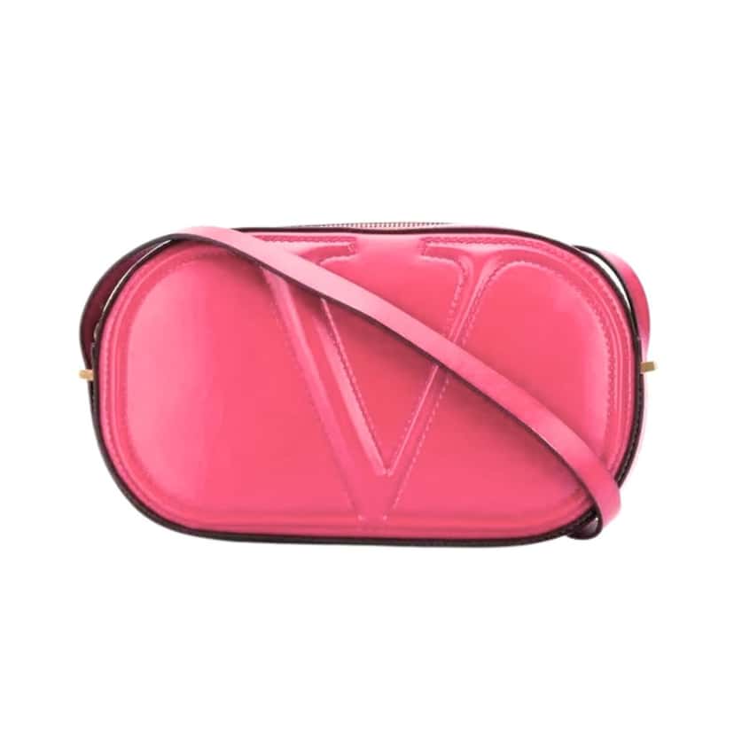 Valentino Garavani Valentino Garavani VLogo Walk Crossbody Bag Pink Calf Leather Medium Pink Leather Never worn - Box View