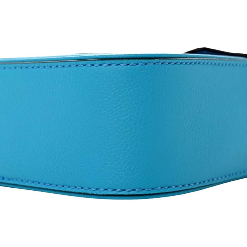 Versace Versace Blue La Medusa Mini Top-Handle Bag Leather Crossbody Blue Leather Never worn - Box View