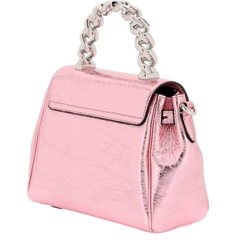 Versace Versace La Medusa Metallic Pink Mini Top Handle Bag Chain Crossbody Pink Leather Never worn - Inside View