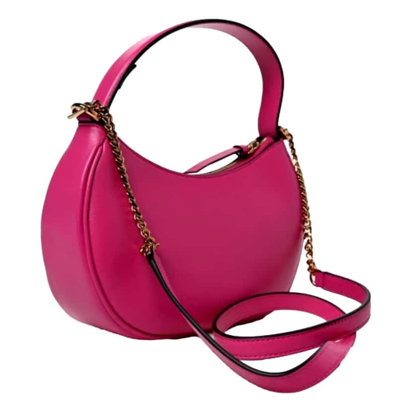 Versace Versace La Medusa Pink Quilted Leather Half Moon Bag Gold Chain Crossbody Pink Leather Never worn - Back View