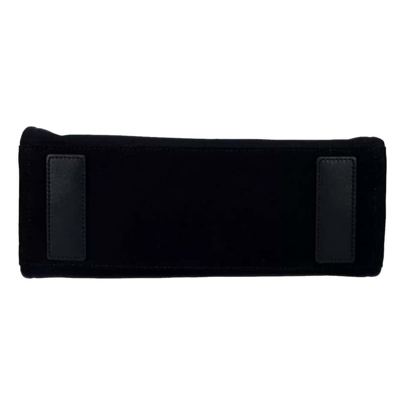 Versace Versace Mini Tote Bag Nero Black Canvas Studded Logo Crossbody Black Leather Never worn - Box View