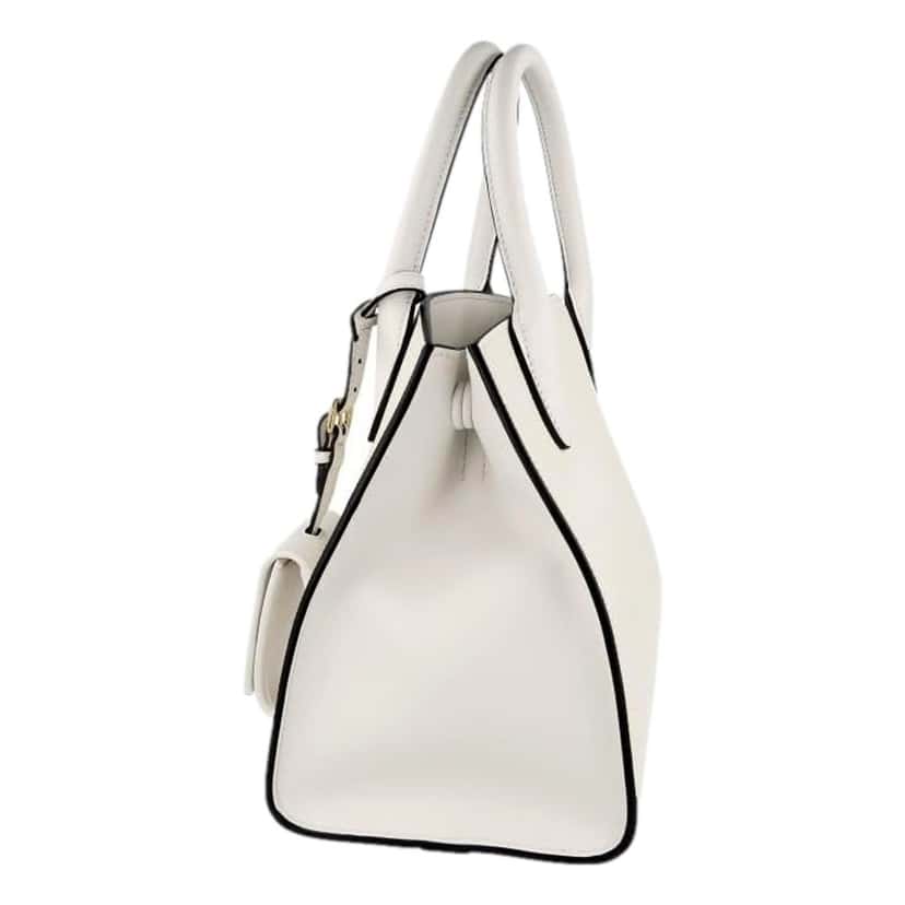 Prada Prada Saffiano Leather Monochrome Bianco White Top Handle Handbag White Leather Never worn - Box View