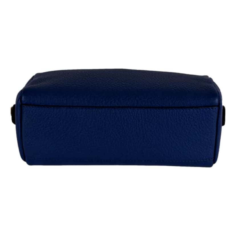 Prada Prada Contenitore Baltico Navy Blue Vitello Daino Vanity Case Blue Leather Never worn - Box View