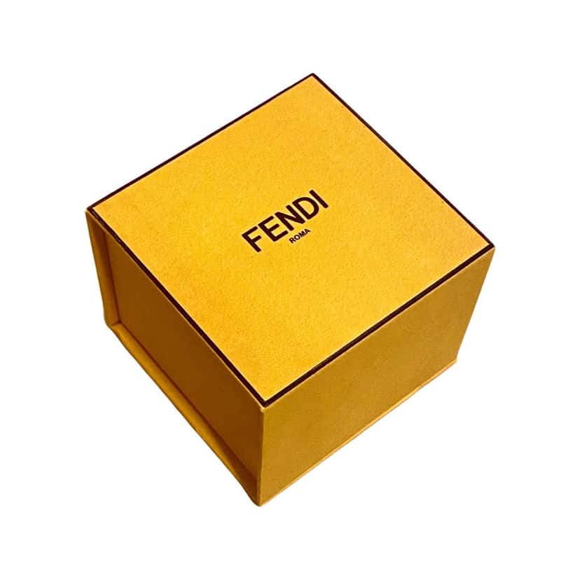 Fendi Fendi Master Key Brandy Leather Gold Medium Bracelet Gold Leather Never worn - Model View