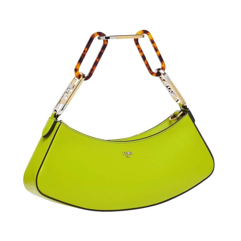 Fendi Fendi O’Lock Swing Shoulder Bag Wasabi Green Calfskin Leather Green Leather Never worn - Back View