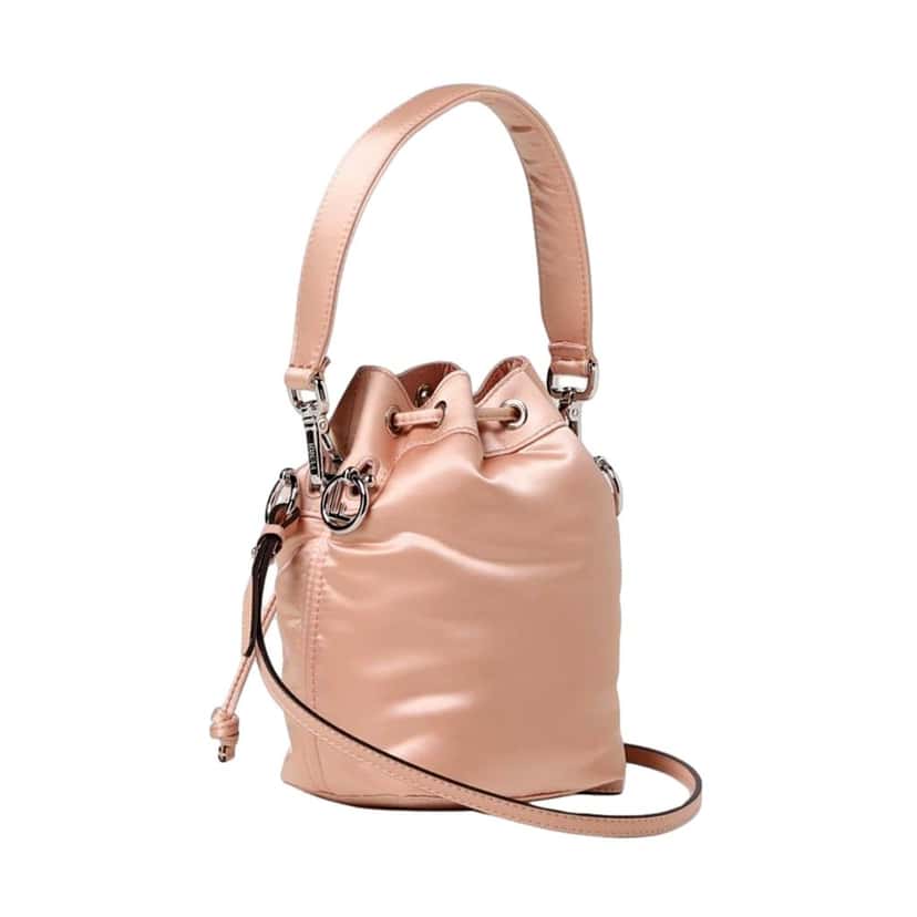Fendi Fendi Mon Tresor Baguette Baby Pink Nylon Bucket Mini Crossbody Bag Pink Never worn - Box View