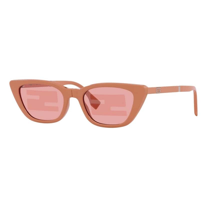 Fendi Fendi Injected Touch of FF Pink and Silver Sunglasses Pink Never worn - Front View