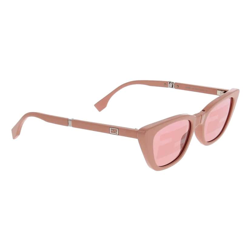 Fendi Fendi Injected Touch of FF Pink and Silver Sunglasses Pink Never worn - Back View