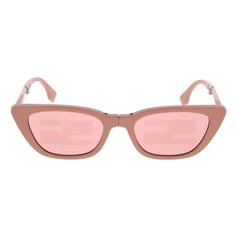 Fendi Fendi Injected Touch of FF Pink and Silver Sunglasses Pink Never worn - Inside View