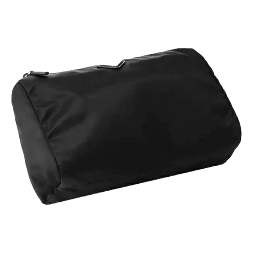 Prada Prada Re-Nylon Necessaire Large Pouch Clutch in Black Nylon with Silver Hardware Black Leather Never worn - Inside View