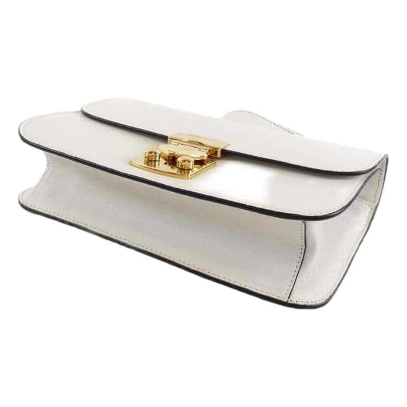 Miu Miu Miu Miu Madras White Leather Crossbody Bag White Leather Never worn - Inside View