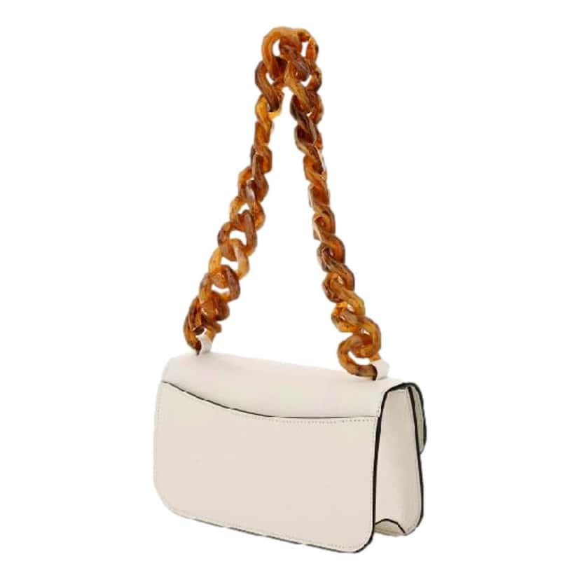 Miu Miu Miu Miu Madras White Leather Tortoise Shell Chain Handbag White Leather Never worn - Inside View