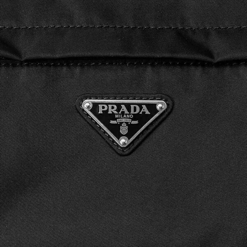 Prada Prada Marsupio Tessuto Nylon Triangle Logo Black Belt Bag Black Leather Never worn - Inside View