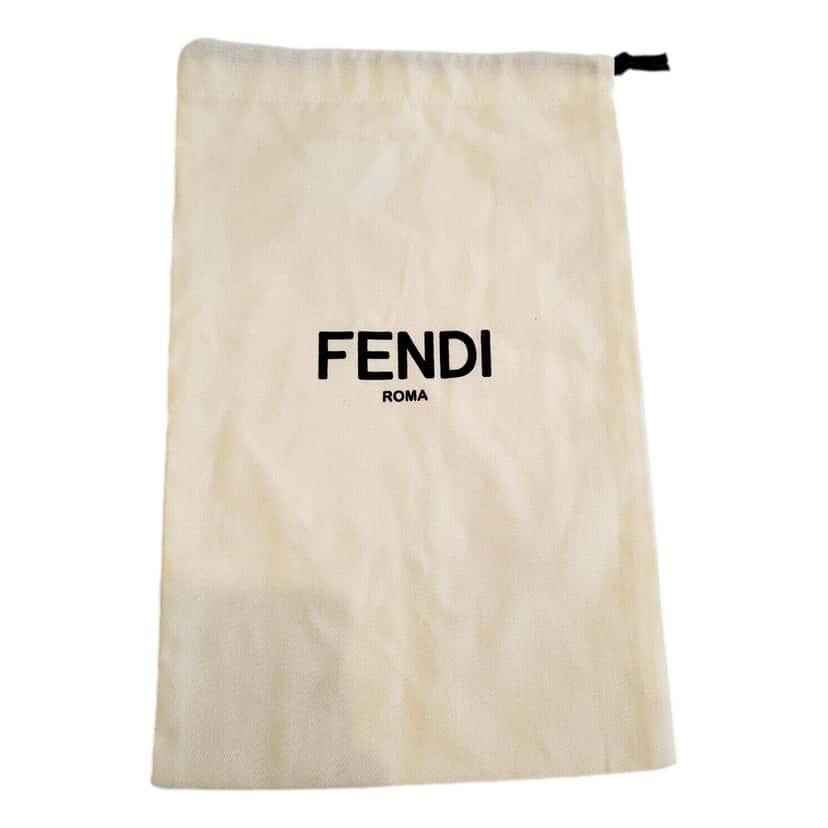 Fendi Fendi FF Print Nero and Bianco Knitted Wool Scarf Black Wool Never worn - Model View