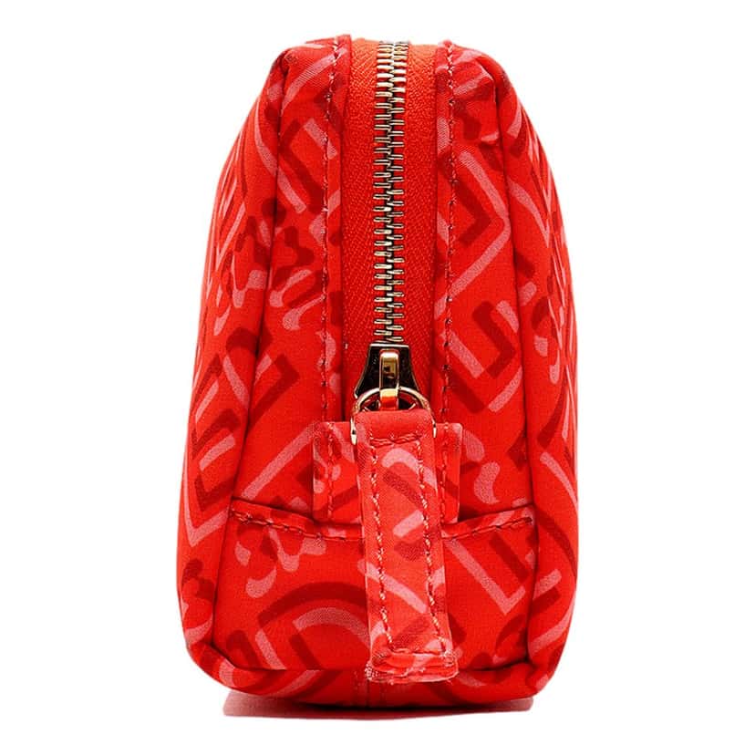 Fendi Fendi x Skims Nylon Tulipano Small Beauty Pouch Red Never worn - Inside View