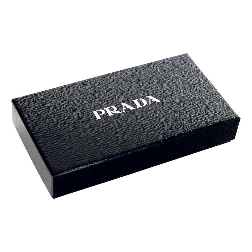 Prada Prada City Smooth Calfskin Long Wallet in Cognac Brown Brown Leather Never worn - Box View