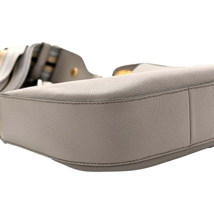 Prada Prada Vitello Phenix Zippered Messenger Hobo Grey Leather Shoulder Bag Grey Leather Good condition - Inside View