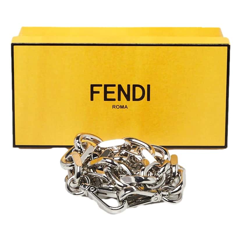 Fendi Fendi Strap You Silver Tone Metal Chain Mini Shoulder Strap Detachable Silver Never worn - Inside View