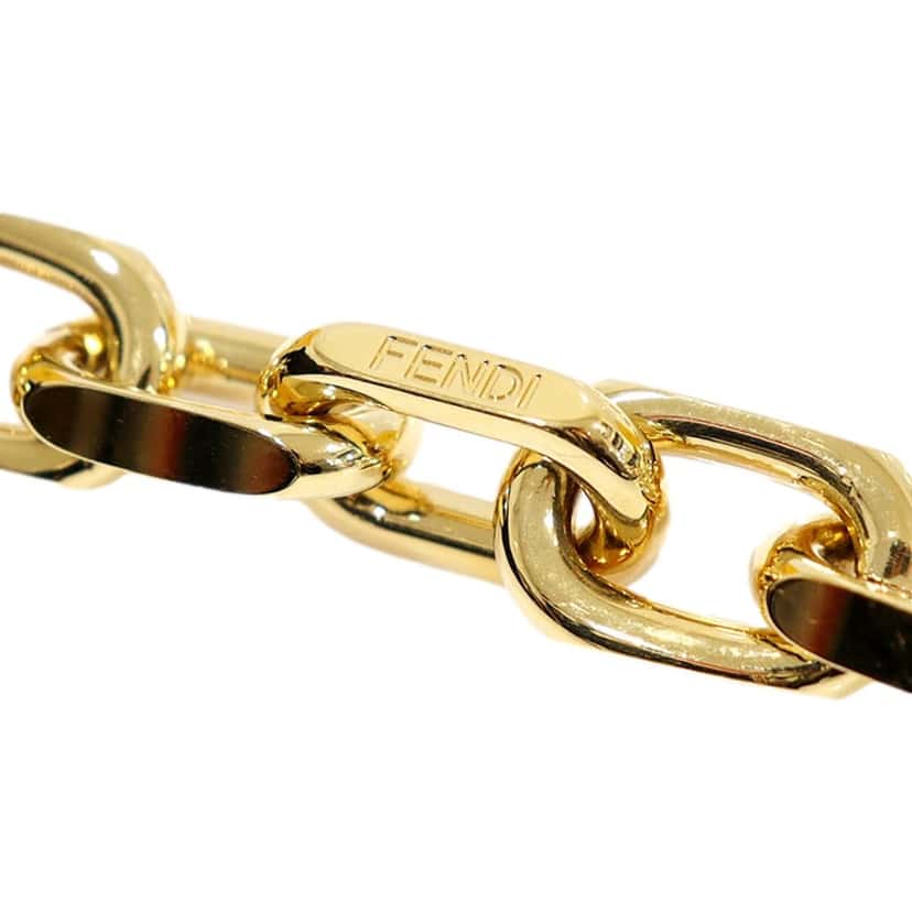 Fendi Fendi Strap You Mini Gold Tone Metal Chain Shoulder Strap Other Leather Never worn - Inside View