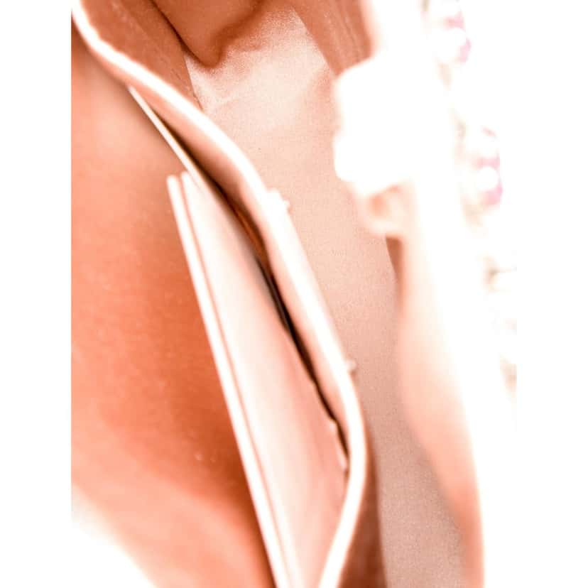 Miu Miu Miu Miu Sassy Crystal Embellished Powder Pink Satin Handbag Pink Satin Never worn - Box View