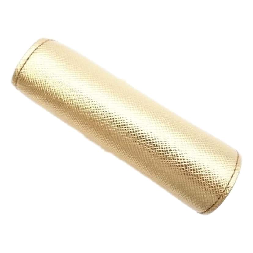 Prada Prada Saffiano Platino Gold Trifold Wallet Card Case with Zipper Coin Pouch Yellow Leather Never worn - Inside View