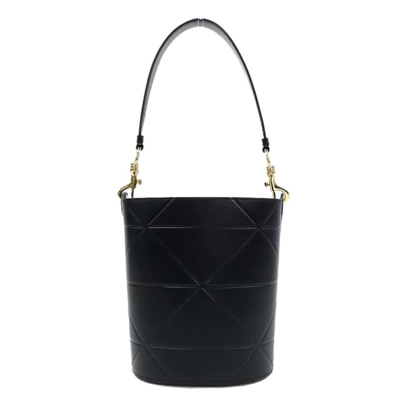 Prada Prada Soft Calf Leather Bucket Crossbody Handbag Nero Black Black Leather Never worn - Back View