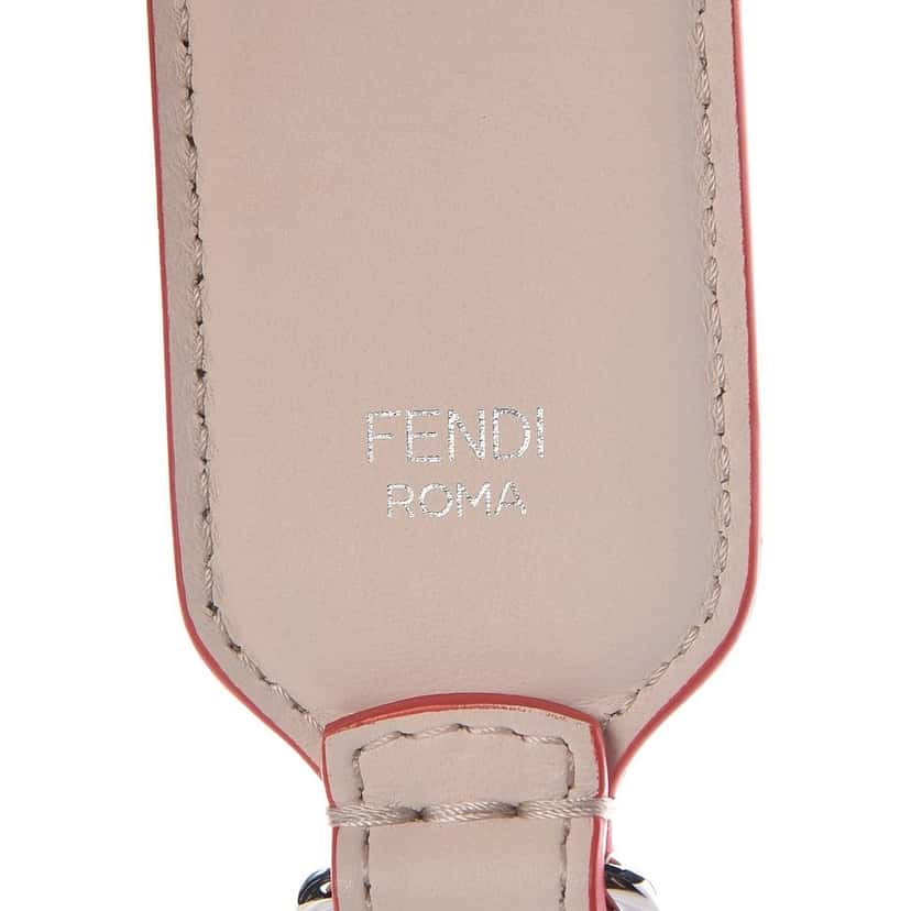 Fendi Fendi "FUN" Beige Multicolor Studded Mini Leather Shoulder Strap Beige Leather Good condition - Box View