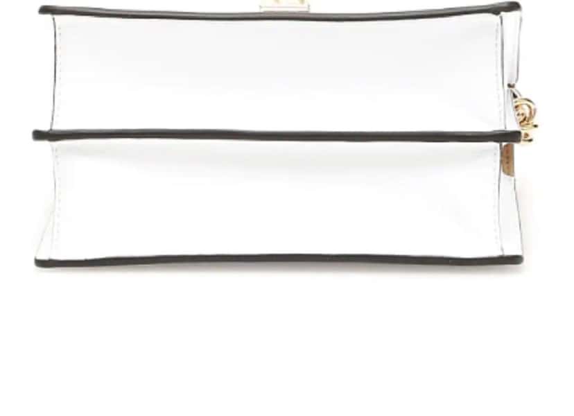 Fendi Fendi Kan I White Multi Color Flowers Leather Chain Bag White Leather Good condition - Inside View