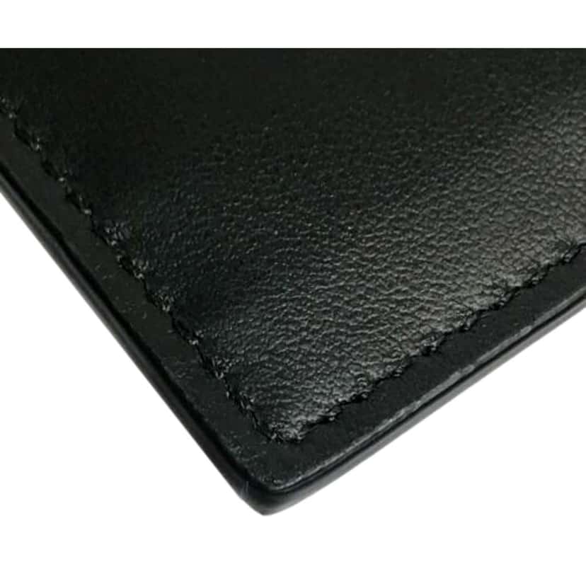 Fendi Fendi Roma Black Calfskin Leather Embossed Logo Card Case Wallet Other Leather Never worn - Box View