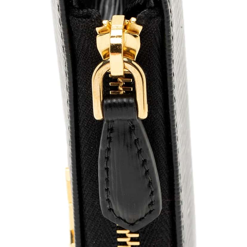 Prada Prada Vitello Move Key Case Holder Wallet Zip Pouch Black Calf Leather Black Leather Never worn - Box View