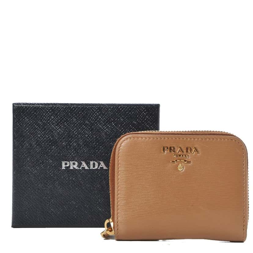 Prada Prada Vitello Move Cipria Beige Leather Zip Around Beige Leather Never worn - Back View