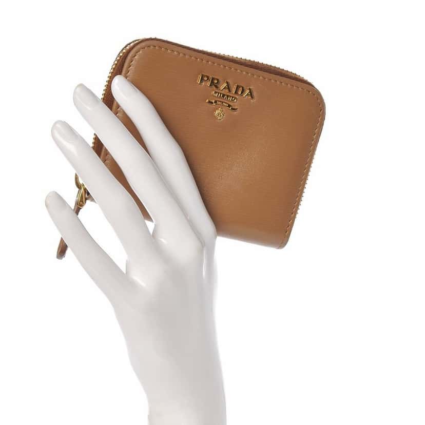 Prada Prada Vitello Move Cipria Beige Leather Zip Around Beige Leather Never worn - Model View