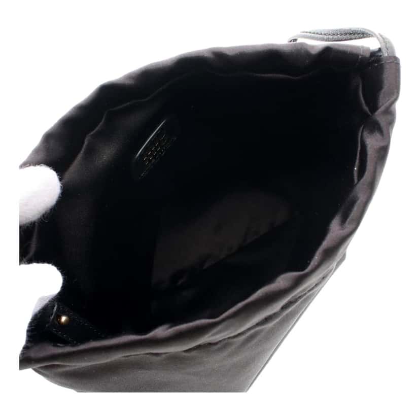 Miu Miu Miu Miu Duchesse Satin Mini Pouch Bag in Black Black Satin Never worn - Box View