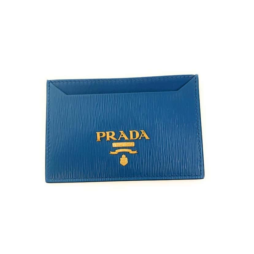 Prada Prada Vitello Move Cobalt Blue Leather Small Card Case Wallet Blue Leather Never worn - Inside View