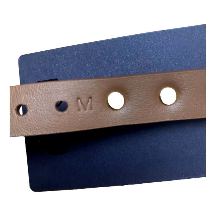 Prada Prada Studded Brown Leather Bracelet Gold Tone Hardware Brown Leather Never worn - Back View