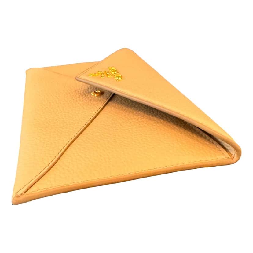 Prada Prada Beige Vitello Grain Leather Long Envelope Wallet Beige Leather Never worn - Inside View