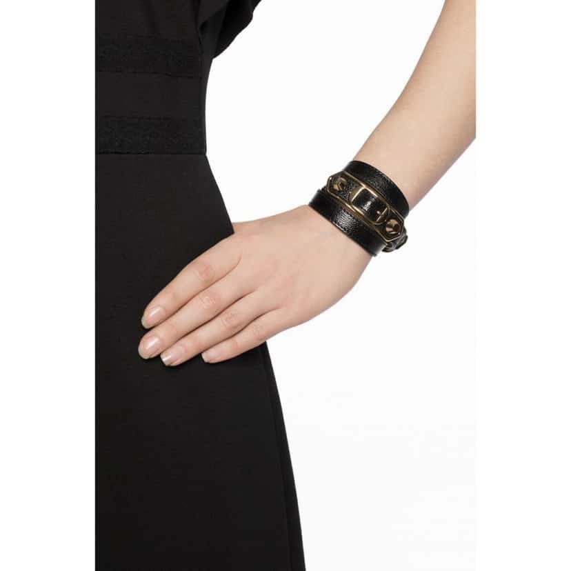 Balenciaga Balenciaga Arena Wrap Bracelet Blue Nuit Shiny Leather Medium Navy Leather Never worn - Back View