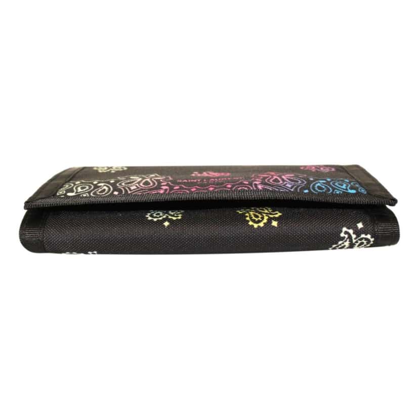 Saint Laurent Saint Laurent Black Nylon Chain Trifold Wallet Black Good condition - Inside View