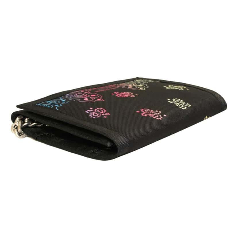 Saint Laurent Saint Laurent Black Nylon Chain Trifold Wallet Black Good condition - Box View