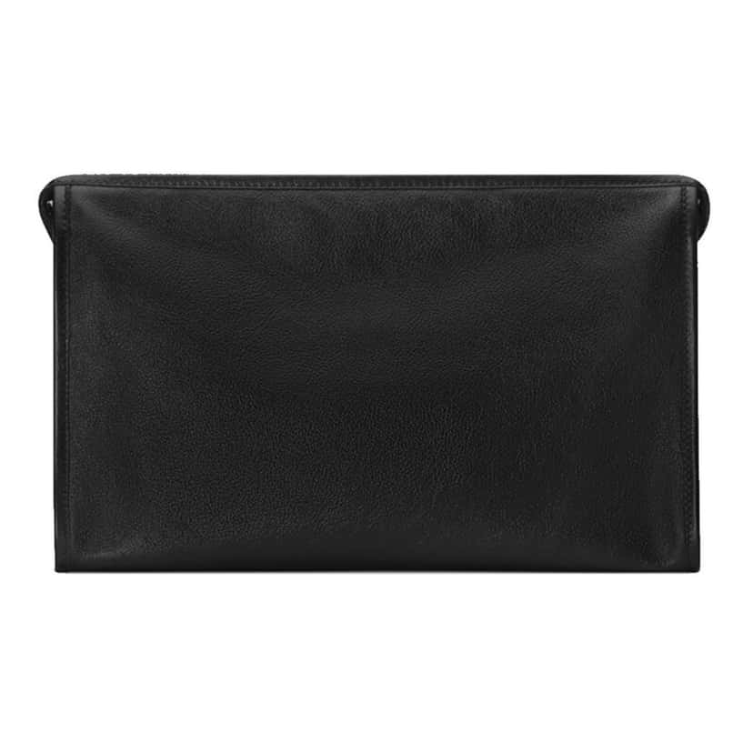 Gucci Gucci Morpheus Black Fluffy Calf Leather Cosmetic Pouch Bag Black Leather Good condition - Model View